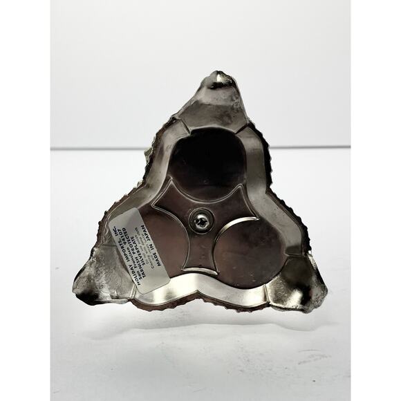 Vintage Silverplate Miniature 3-Shaker Salt & Pepper Cruet, Apple Condiment Dish - Picture 7 of 13